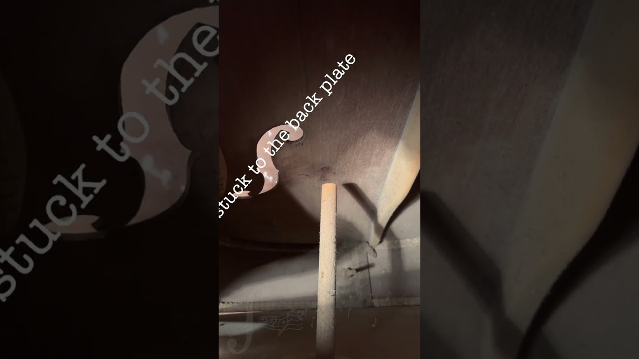 Double Bass stuck soundpost...restoration of an old upright 
