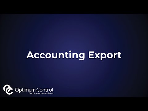 Accounting Export | Optimum Control