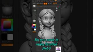 Fast & Easy Stylized Braid Workflow in ZBrush | IMM Curve Brush #ZBrush #3DCharacterArt #StylizedArt