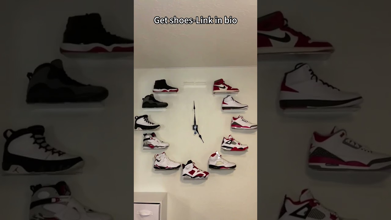 Jordan Clock with all OG colorways, how many pairs can you name? | Link in bio🔗