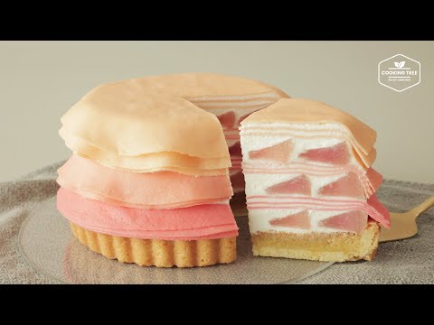 복숭아 크레이프 타르트 만들기 : Peach Crepe <strong>Tart</strong> <strong>Recipe</strong> | Cooking tree