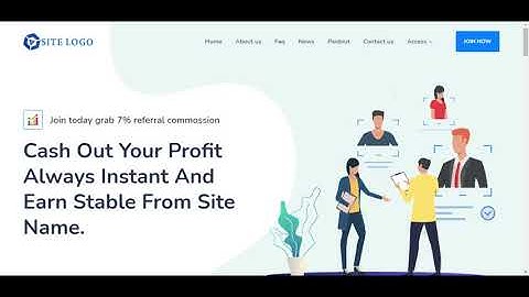 HYIP Template 741   Desktop View