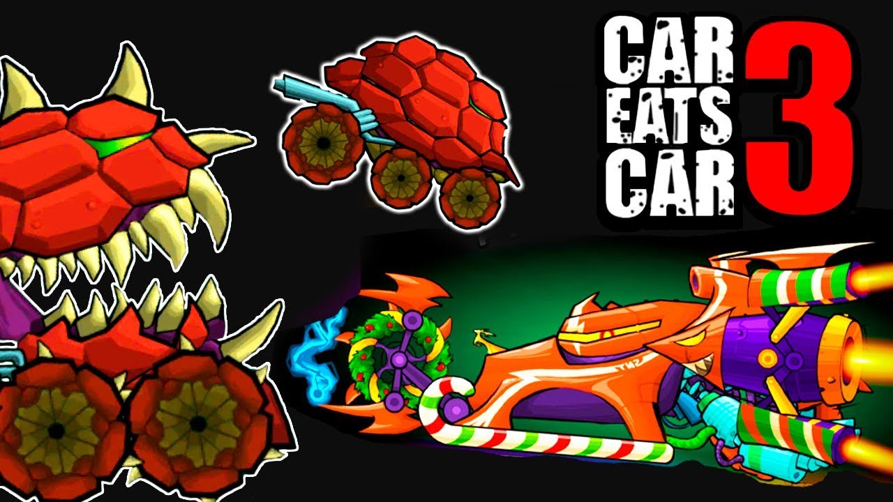 Машина Ест Машину 3 Челлендж для Тачки Сани в Канализации - хищный ...