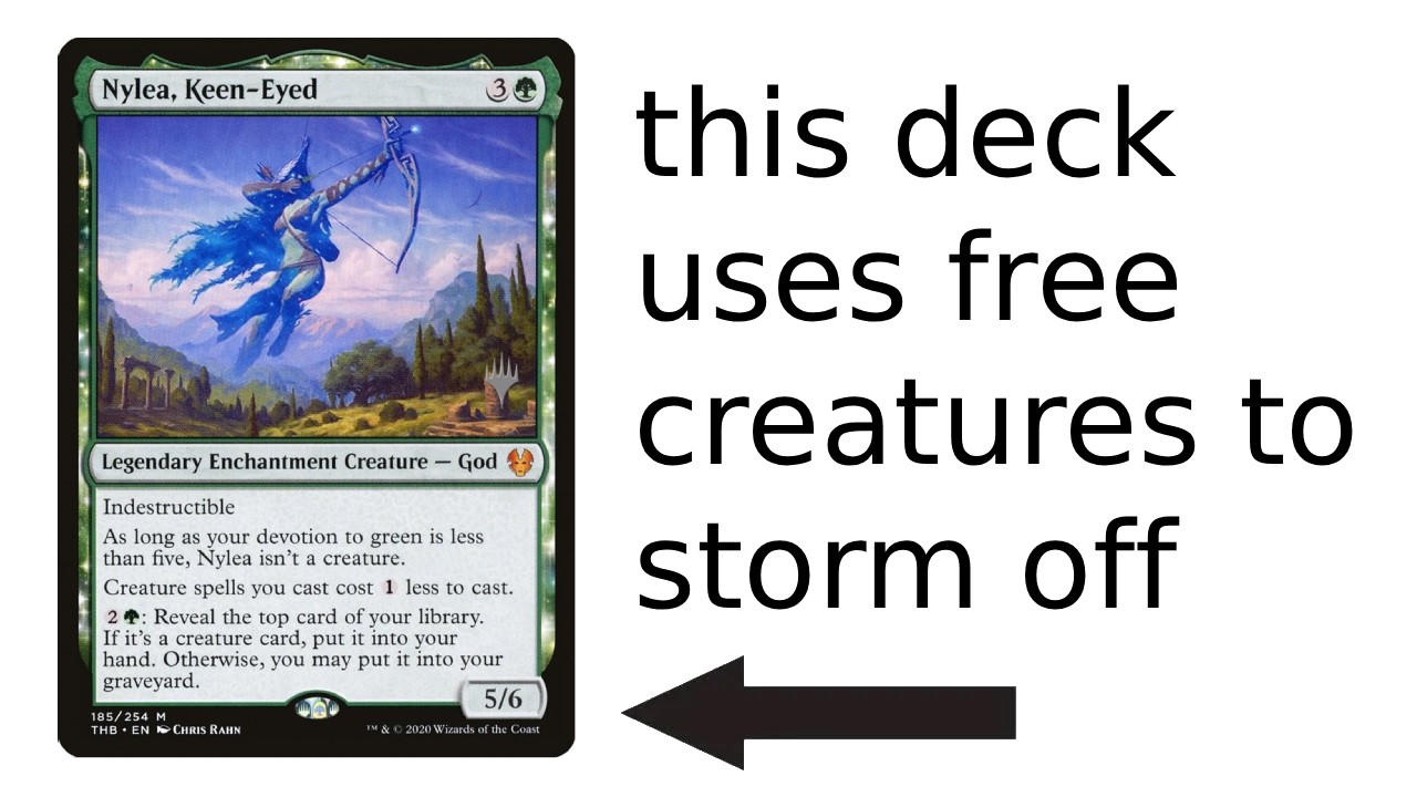 i built a mono green storm deck that casts creatures for free i built a mono green storm deck that casts creatures for free