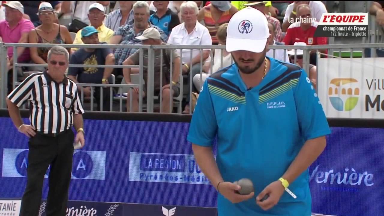 Miniature : Championnat de France Petanque triplette 2016 première demi finale