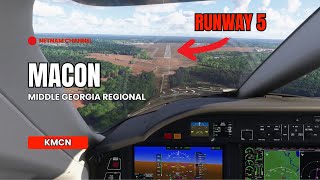 Landing in Macon Georgia Columbus Airport