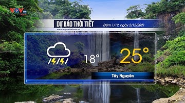 Dự báo thời tiết đêm 1/12 và ngày 2/12/2021 | Tây Nguyên và Nam Bộ có mưa rào và dông