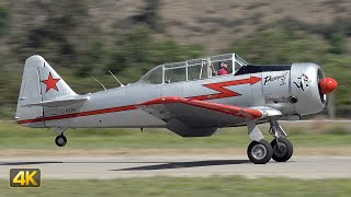 Harvard Mark IV C-FSPC &#39;Pussycat II&#39; landing at the Oliver Airport in BC 🇨🇦