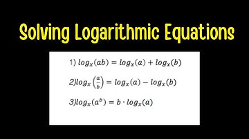 NCEA Level 2 Algebra - Solving Logarithmic Equations