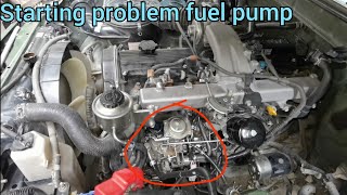 how to starting problem diesel engine fuel pump problem // Toyota 1hz new models engine