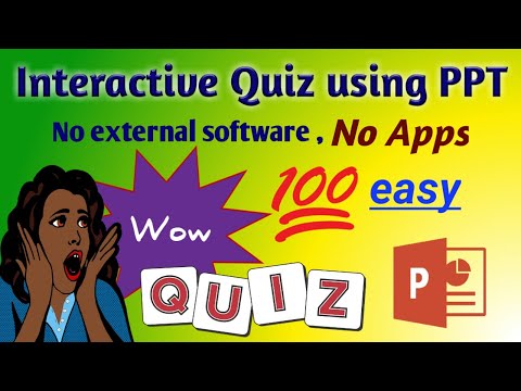 How to create Interactive Quiz using PowerPoint-Tamil ?