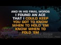 Kenny Rogers - The Gambler (Karaoke Version) - YouTube