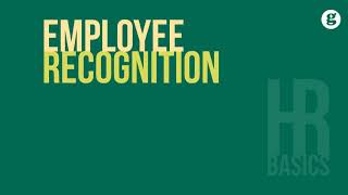 HR Basics: Employee Recognition