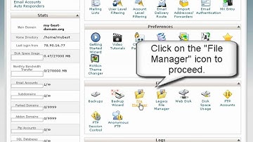 How to upload a file with the cPanel Control Panel