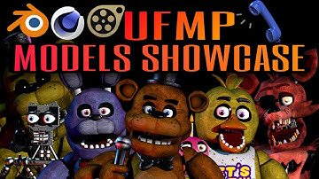 FNAF 1 OFFICIAL MODELS SHOWCASE @UFMPchannel  (DOWNLOAD ON THE DESCRIPTION BLENDER/SFM/C4D)