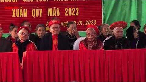 Lễ mừng thọ các cụ thôn An Đô năm 2023 phần 1