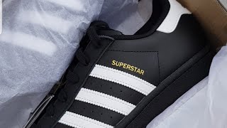 adidas Originals – Superstar – Schwarze Sneaker. Розпаковка