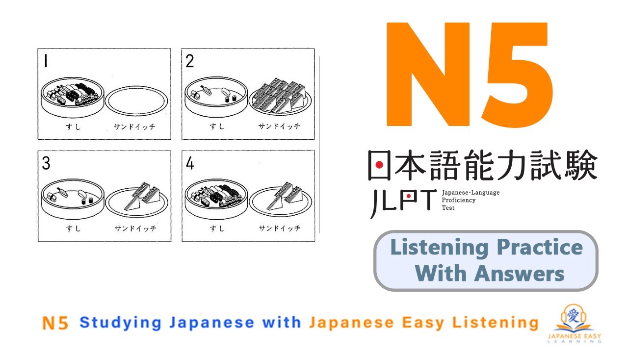 JLPT N5 July test 2025 | Japanese Listening Practice  with Answers #jlptn5 #natn5 #jlptn5listening