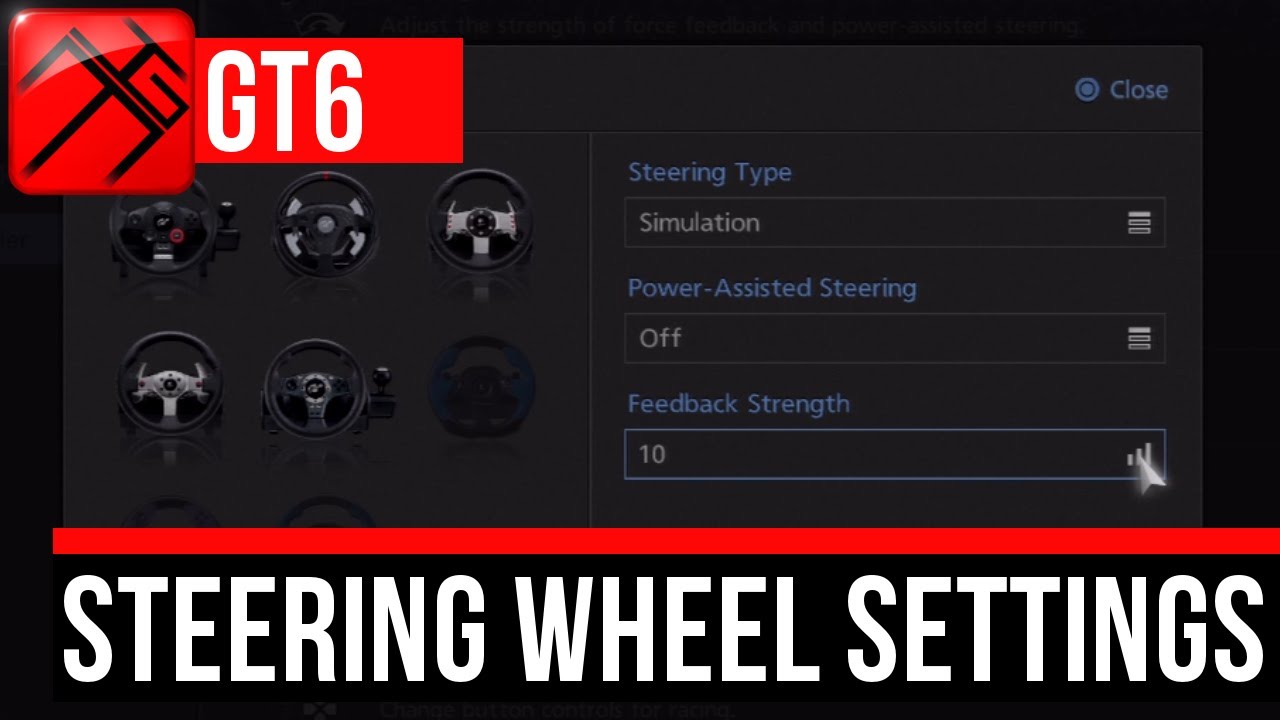 Gran Turismo 6 My Steering Wheel Settings Youtube