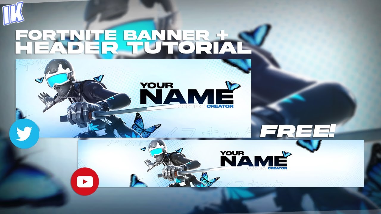 How To Make A Free Fortnite Youtube Banner Twitter Header Without