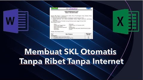 Membuat SKL Otomatis Tanpa Ribet Tanpa Internet