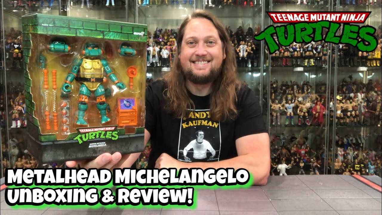 Metalhead Michelangelo Teenage Mutant Ninja Turtles Super 7 Ultimate Unboxing & Review!
