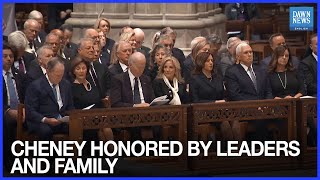 Former Presidents, Vice Presidents, Friends and Family Honor Dick Cheney at Funeral