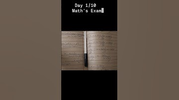 Day 1/10 Math