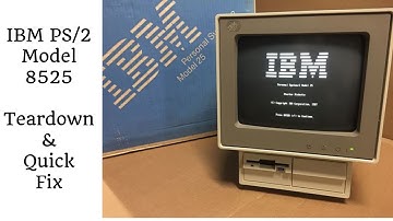 PS/2 Model 25 Teardown and Quick Fix