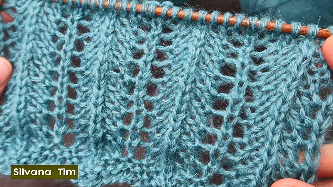 Cómo tejer Punto Calado Listo en 2 vueltas. Guía de Tejido a dos agujas