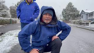 Snow in Katoomba Blue Mountains 10062021