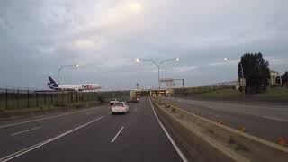 Fedex Cargo Plane Overhead At Sydney Airport Tunnel