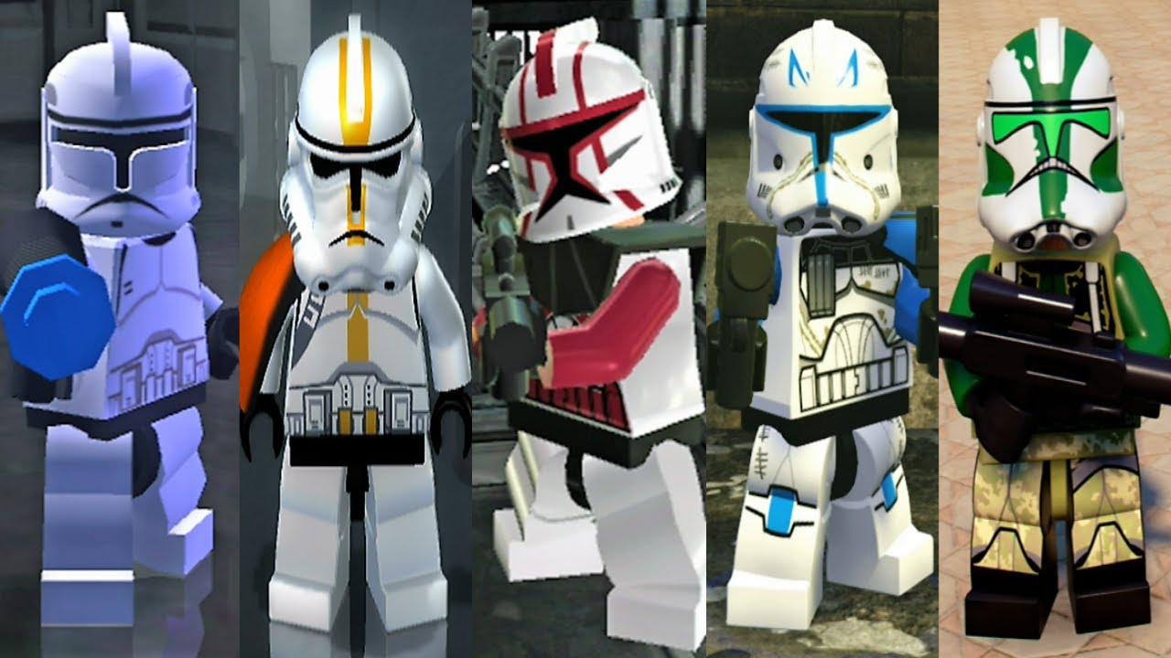 The Evolution of Clone Troopers in LEGO Star Wars Games - YouTube