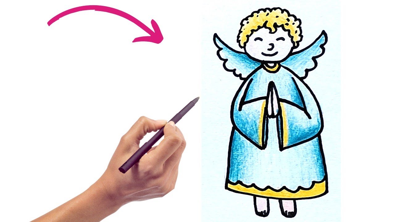 Desenhos Faceis De Anjo A Lapis