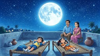 🌠 90s Grandma’s Village Train Journey | A Heart-Touching Family Story ❤️ | Ghibli Style Animation