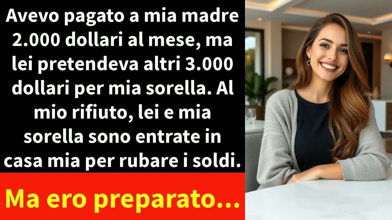 Ho sempre mandato soldi a mia madre. Anche dopo essere andata via di casa, non mi ha mai lasciata andare davvero. Cinquecento dollari al mese, poi seicento, poi ottocento, fino ad arrivare a...