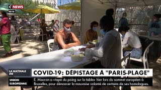 Covid-19 : dépistage à Paris-plage