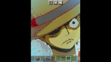 luffy Minecraft pixal art part - 2 #viral #trending #minecraft #shorts