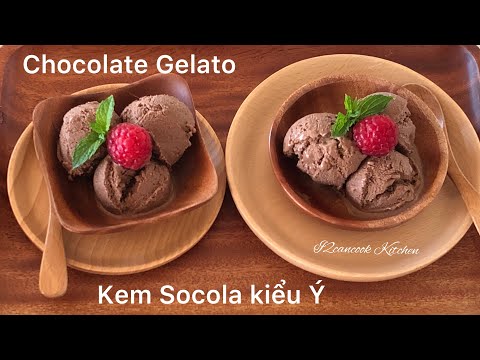 Video [Engsub] Cách làm KEM Sôcôla Gelato | Ko cần máy làm... - youtube