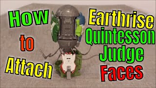 How to Put the Faces on the Transformers Earthrise Quintesson Judge - GotBot True Review NUMBER 761