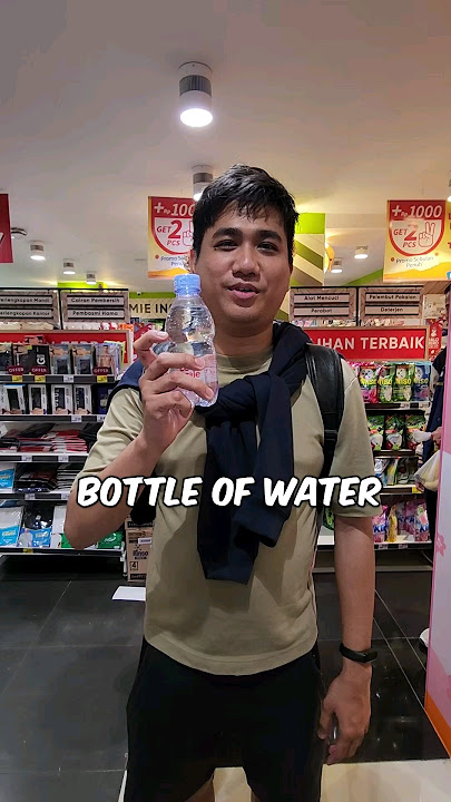One Phrase Language Challenge | English, Javanese & Sundanese - Bottle of Water
