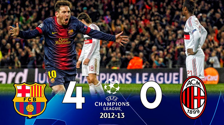 Barcelona v AC Milan 4 - 0 ➤ Extended Highlights 2013