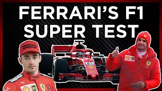 Why did Sainz Drive a 2018 Car at the Ferrari F1 Super Test?