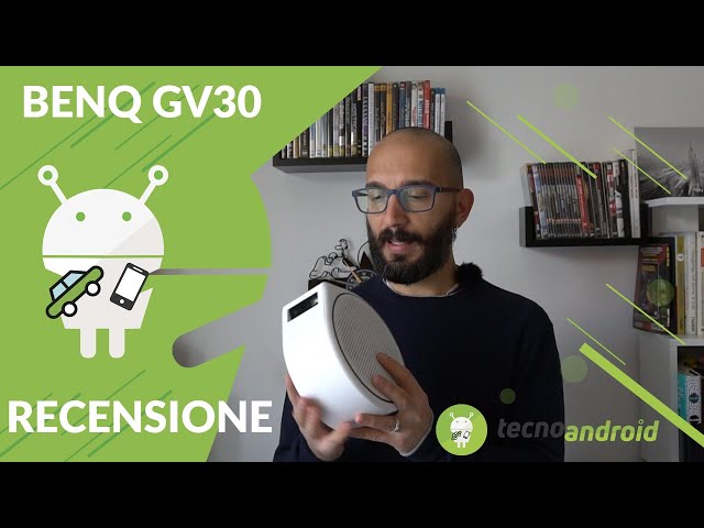 Videoproiettore portatile con altoparlante Bluetooth e bassi aggiuntivi, GV30