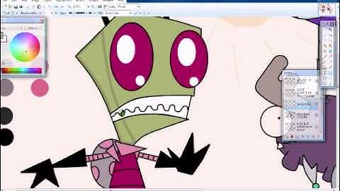 Speed Paint Moose of DOOM Invader ZIM