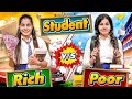 School life  rich vs normal  sanjhalika vlog