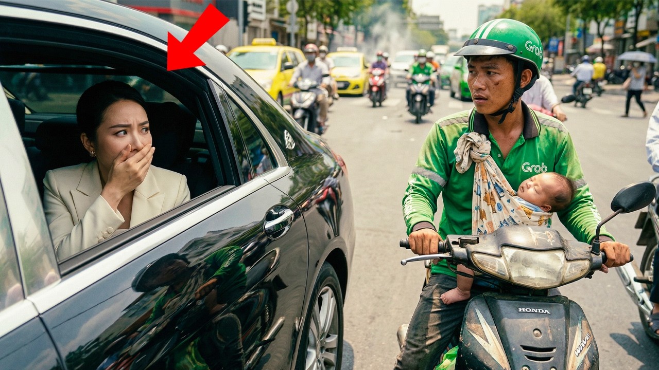 Nữ Tỷ Phú Tình Cờ Thấy Anh Xe Ôm Địu Đứa Con Đi Chở Khách, Bàng Hoàng Khi Biết Sự Thật Về Đứa Trẻ