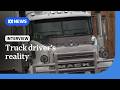 What's it like being a truck driver right now with soaring fuel prices? | ABC NEWS
