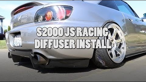 S2000 JS Racing Diffuser Install