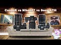 Сравниваем Canon EOS-R vs Nikon Z7 vs Sony A7iii